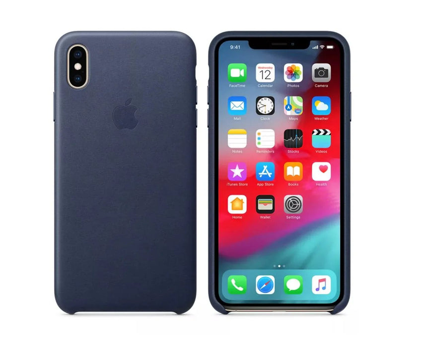 Apple iPhone XS Max Leather Case - Midnight Blue - LX2001 - Homewares, Outdoor, Phone Accessories, Cases, Speakers, Headphones + More -