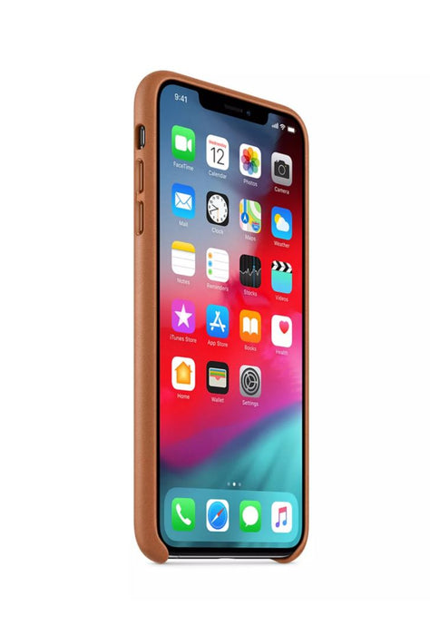 Apple iPhone XS Max Leather Case - Saddle Brown