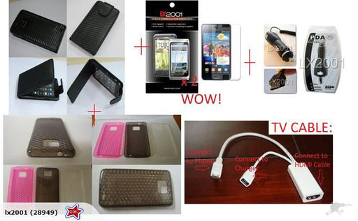 Samsung i9100 Galaxy S2 Case TV Charger Combo - LX2001 - Homewares, Outdoor, Phone Accessories, Cases, Speakers, Headphones + More -