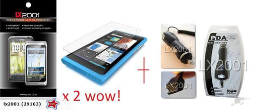 Nokia N9 Screen Protector + Car Charger - LX2001 - Homewares, Outdoor, Phone Accessories, Cases, Speakers, Headphones + More -