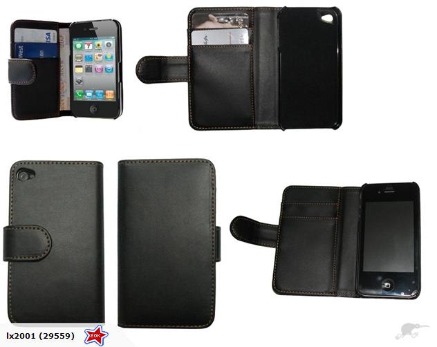 Iphone 4 4S Book Leather Case