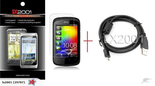 HTC Explorer Screen Protector + USB PC Cable - LX2001 - Homewares, Outdoor, Phone Accessories, Cases, Speakers, Headphones + More -