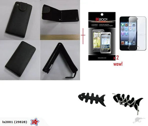 iPod Touch 4 Leather Case + Screen Protector - LX2001 - Homewares, Outdoor, Phone Accessories, Cases, Speakers, Headphones + More -