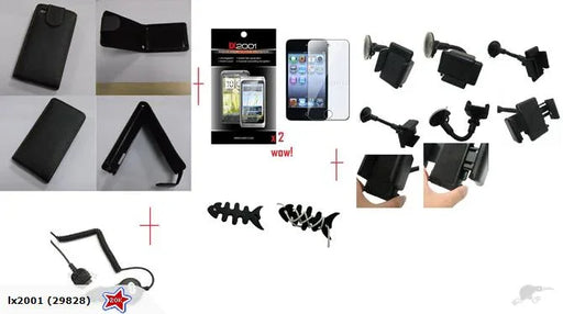 iPod touch 4th Gen Leather Case + Car Charger - LX2001 - Homewares, Outdoor, Phone Accessories, Cases, Speakers, Headphones + More -