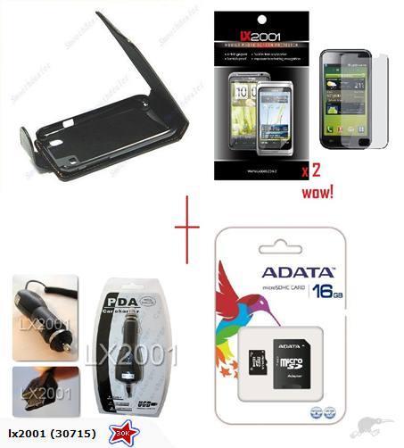 Samsung i9000 Galaxy S Leather Case + 16GB Charger - LX2001 - Homewares, Outdoor, Phone Accessories, Cases, Speakers, Headphones + More -