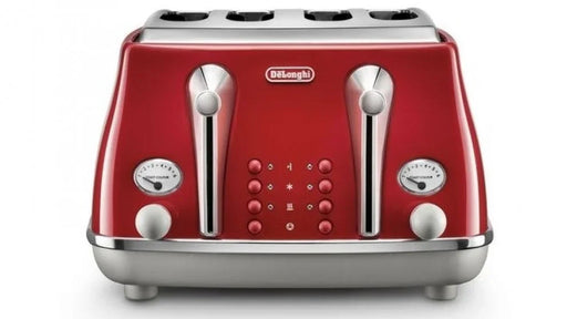 DeLonghi Icona Capitals Red 4 Slice Toaster - LX2001 - Homewares, Outdoor, Phone Accessories, Cases, Speakers, Headphones + More -