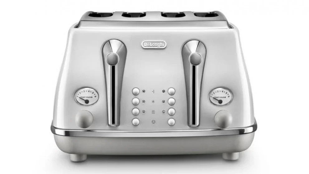 DeLonghi Icona Capitals White 4 Slice Toaster - LX2001 - Homewares, Outdoor, Phone Accessories, Cases, Speakers, Headphones + More -