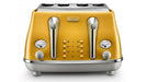 DeLonghi Icona Capitals Yellow 4 Slice Toaster - LX2001 - Homewares, Outdoor, Phone Accessories, Cases, Speakers, Headphones + More -