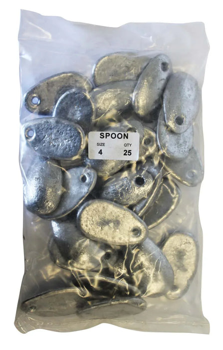 Spoon Sinker Bulk Pack 4oz (25 per pack) - LX2001 - Homewares, Outdoor, Phone Accessories, Cases, Speakers, Headphones + More -