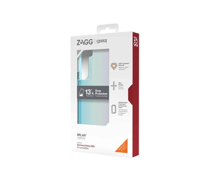 Gear4 Milan Slim Case Cover Protection For Samsung Galaxy S22+ Aurora Iridescent - LX2001 - Homewares, Outdoor, Phone Accessories, Cases, Speakers, Headphones + More -