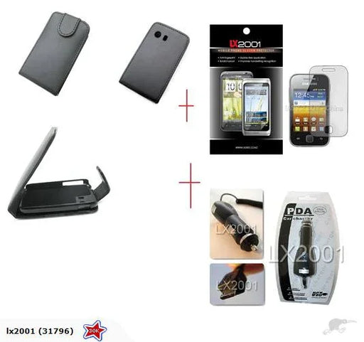 Samsung Galaxy Y s5360 Leather Case Car Charger - LX2001 - Homewares, Outdoor, Phone Accessories, Cases, Speakers, Headphones + More -