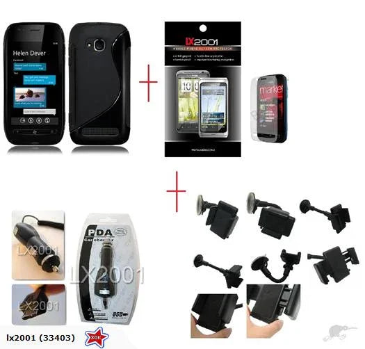 Nokia Lumia 710 Case SP Car Kit Holder Charger - LX2001 - Homewares, Outdoor, Phone Accessories, Cases, Speakers, Headphones + More -