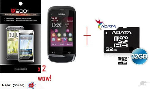 Nokia C2-02 Screen Protector 32GB Card - LX2001 - Homewares, Outdoor, Phone Accessories, Cases, Speakers, Headphones + More -