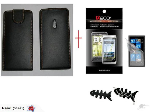 Nokia Lumia 800 Leather Case + Screen Protector - LX2001 - Homewares, Outdoor, Phone Accessories, Cases, Speakers, Headphones + More -