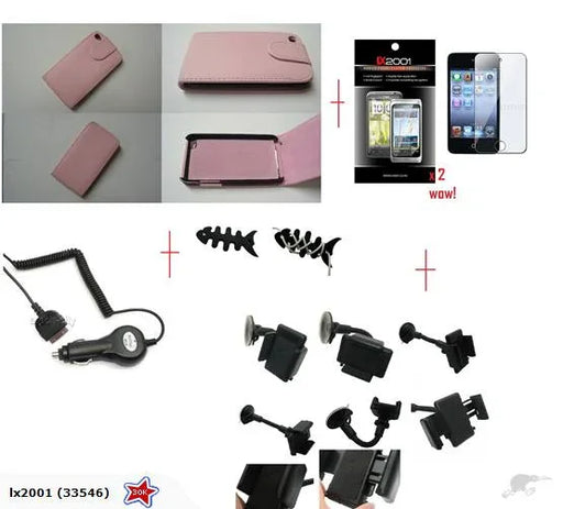 iPod touch 4th Gen Leather Pink - LX2001 - Homewares, Outdoor, Phone Accessories, Cases, Speakers, Headphones + More -