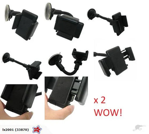 2 X Universal PDA Mobile GPS Car Mount Holder Kit - LX2001 - Homewares, Outdoor, Phone Accessories, Cases, Speakers, Headphones + More -