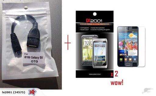 micro USB OTG cable S2 I9100 + Screen Protector - LX2001 - Homewares, Outdoor, Phone Accessories, Cases, Speakers, Headphones + More -