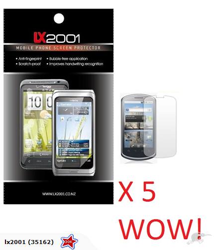 Huawei Ideos X5 U8800 screen protector x 5