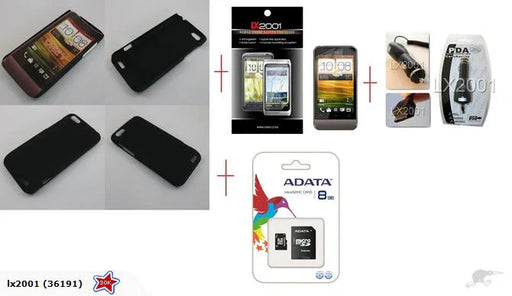 HTC ONE V Rubber Case SP 8GB Micro SD Card Charger - LX2001 - Homewares, Outdoor, Phone Accessories, Cases, Speakers, Headphones + More -