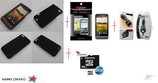 HTC ONE V Rubber Case 32GB Micro SD Card Charger - LX2001 - Homewares, Outdoor, Phone Accessories, Cases, Speakers, Headphones + More -