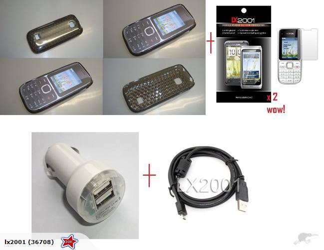 Nokia C2-01 Case USB PC Cable Car Charger - LX2001 - Homewares, Outdoor, Phone Accessories, Cases, Speakers, Headphones + More -