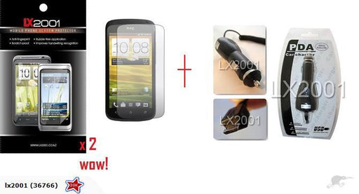 HTC ONE S Screen Protector + Car Charger - LX2001 - Homewares, Outdoor, Phone Accessories, Cases, Speakers, Headphones + More -