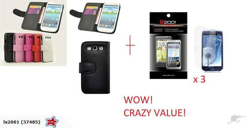 Samsung Galaxy S3 i9300 Wallet Leather Case SP - LX2001 - Homewares, Outdoor, Phone Accessories, Cases, Speakers, Headphones + More -