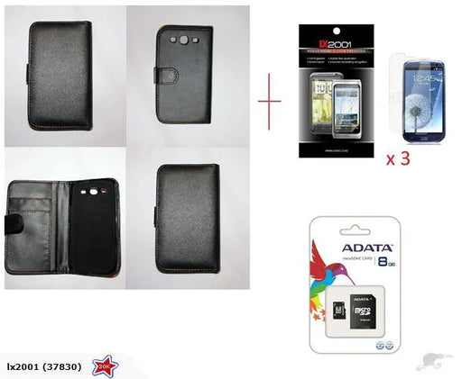 Samsung Galaxy S3 Wallet Leather Case 8GB Card - LX2001 - Homewares, Outdoor, Phone Accessories, Cases, Speakers, Headphones + More -