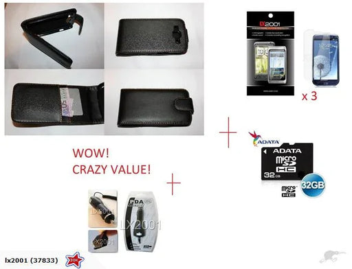 Samsung Galaxy S3 Flip Leather Case 32GB Charger - LX2001 - Homewares, Outdoor, Phone Accessories, Cases, Speakers, Headphones + More -