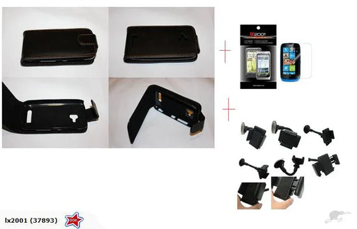 Nokia Lumia 610 Leather Case Car Kit Holder - LX2001 - Homewares, Outdoor, Phone Accessories, Cases, Speakers, Headphones + More -