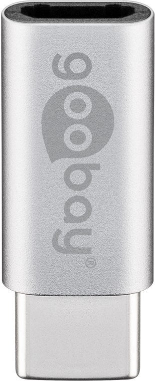 Goobay Micro-USB to USB-C Adapter - Silver - LX2001 - Homewares, Outdoor, Phone Accessories, Cases, Speakers, Headphones + More -