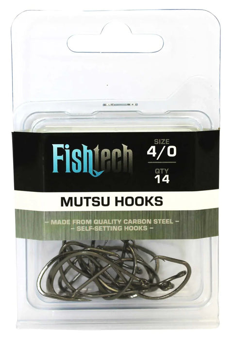 Fishtech Mutsu Hooks 4/0 (14 per pack) - LX2001 - Homewares, Outdoor, Phone Accessories, Cases, Speakers, Headphones + More -