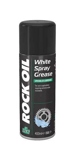 Rock Oil White Spray Grease - 400Ml - LX2001 - Homewares, Outdoor, Phone Accessories, Cases, Speakers, Headphones + More -