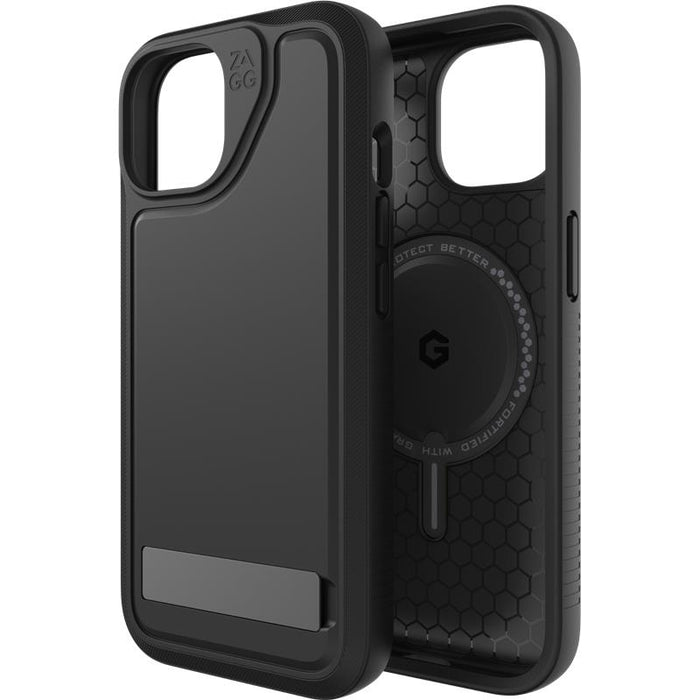 Zagg Everest Snap with Kickstand Case for iPhone 15 (Black)