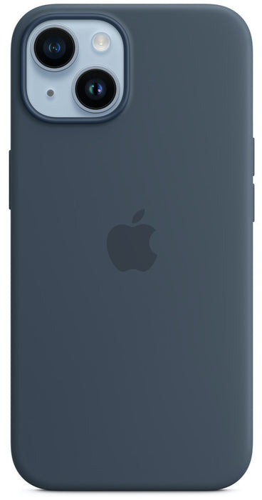 Apple iPhone 14 Silicone Case with MagSafe - Storm Blue Silky Soft-touch finish - LX2001 - Homewares, Outdoor, Phone Accessories, Cases, Speakers, Headphones + More -