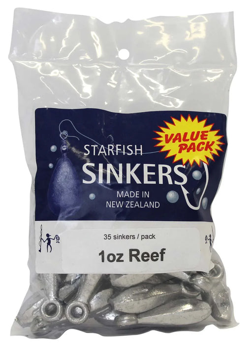 Starfish Reef Sinker Value Pack 1oz (35 per pack) - LX2001 - Homewares, Outdoor, Phone Accessories, Cases, Speakers, Headphones + More -