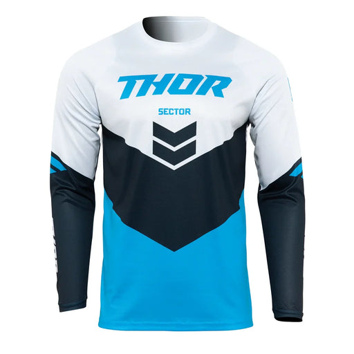 THOR MX JERSEY S22 SECTOR CHEVRON BLUE/MIDNIGHT SMALL - LX2001 - Homewares, Outdoor, Phone Accessories, Cases, Speakers, Headphones + More -
