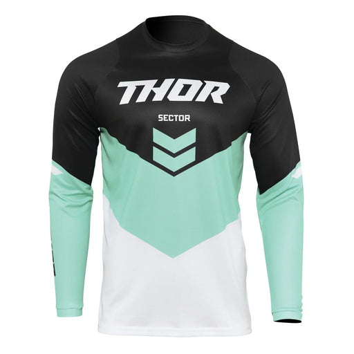 THOR MX JERSEY S22 SECTOR YOUTH CHEVRON BLACK/MINT MEDIUM - LX2001 - Homewares, Outdoor, Phone Accessories, Cases, Speakers, Headphones + More -