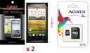 HTC Desire X Screen Protector + 4GB MicroSD Card - LX2001 - Homewares, Outdoor, Phone Accessories, Cases, Speakers, Headphones + More -