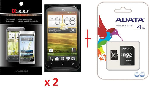 HTC Desire X Screen Protector + 4GB MicroSD Card - LX2001 - Homewares, Outdoor, Phone Accessories, Cases, Speakers, Headphones + More -