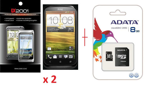 HTC Desire X Screen Protector + 8GB MicroSD Card - LX2001 - Homewares, Outdoor, Phone Accessories, Cases, Speakers, Headphones + More -