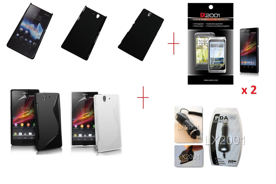 Sony Xperia Z Cases Car Charger Screen Protector