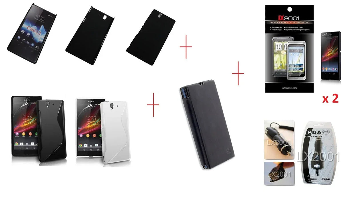 Sony Xperia Z Leather Gel Hard Cases Car Charger - LX2001 - Homewares, Outdoor, Phone Accessories, Cases, Speakers, Headphones + More -