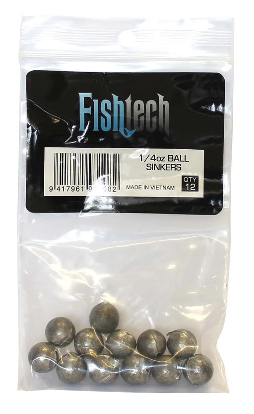 Fishtech Ball Sinkers 1/4oz (12 per pack) - LX2001 - Homewares, Outdoor, Phone Accessories, Cases, Speakers, Headphones + More -