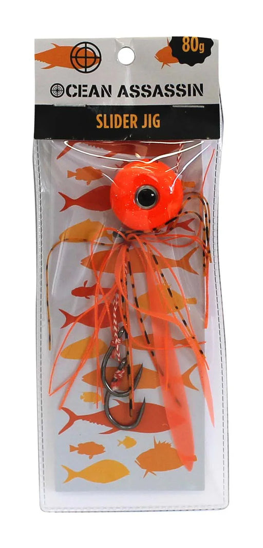 Ocean Assassin Slider Jig - Orange 80g - LX2001 - Homewares, Outdoor, Phone Accessories, Cases, Speakers, Headphones + More -