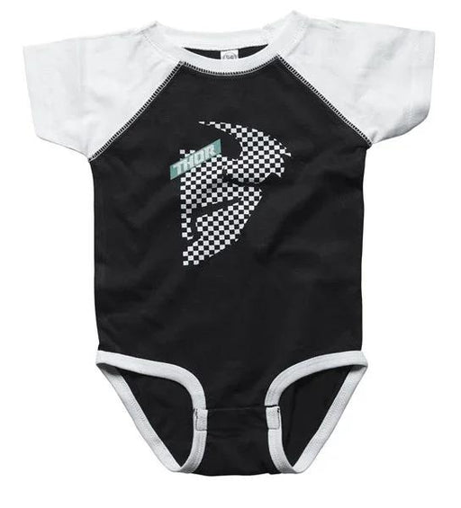 SUPERMINI THOR MX ONESIE INFANT HEAD CHECKED BLACK WHITE 6-12 MONTHS - LX2001 - Homewares, Outdoor, Phone Accessories, Cases, Speakers, Headphones + More -