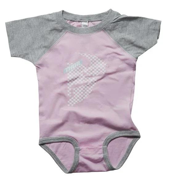 SUPERMINI THOR MX ONESIE HEAD CHECKED PINK GREY 0-6 MONTHS - LX2001 - Homewares, Outdoor, Phone Accessories, Cases, Speakers, Headphones + More -