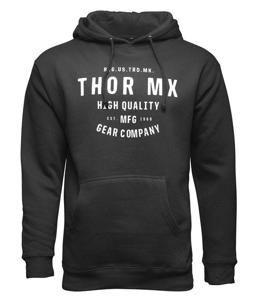 HOODY THOR MX CRAFTED BLACK LARGE