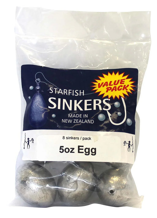 Starfish Egg Sinker Value Pack 5oz (8 per pack) - LX2001 - Homewares, Outdoor, Phone Accessories, Cases, Speakers, Headphones + More -