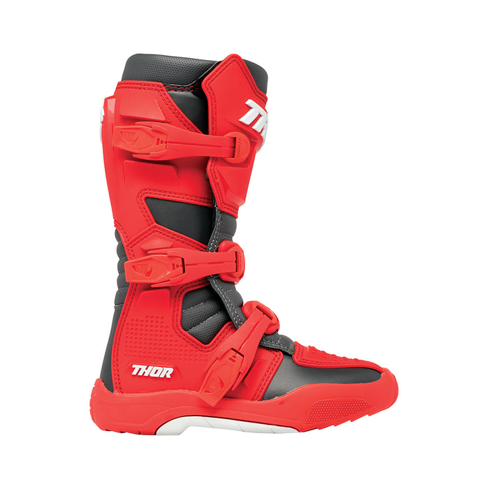 Motorcross Boots S24 Thor Mx Blitz Xr Youth Rd/Ch Size 1